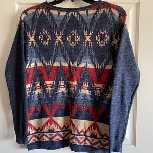 Western Print Sweater